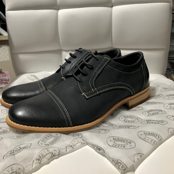 Steve Madden Other - Steve Madden Mens Blue Casual Dress Lace Up Oxford